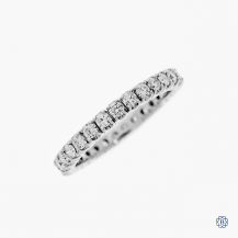 14k white gold 1.00ctw diamond eternity band