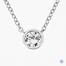 14k white gold 0.48ct diamond necklace