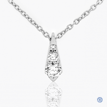 Hearts on Fire 18k white gold diamond necklace