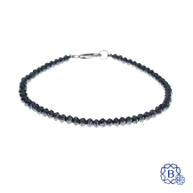 18kt White Gold Lady's Hand Assembled 20.00ct Fancy Black Diamond Bracelet
