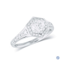 18kt White Gold 1.13ct Diamond Engagement Ring