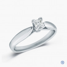 14k white gold 0.25ct diamond solitaire ring