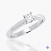 14k white gold 0.25ct diamond solitaire engagement ring