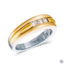 14kt Yellow and White Gold Diamond Ring