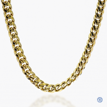 10k yellow gold, 24” curb link chain