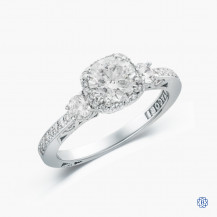 Tacori Dantela 18k white gold 1.00ct diamond engagement ring