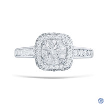 Simon G 18kt White Gold 1.03ct Canadian Diamond Engagement ring