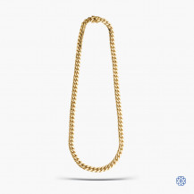 10kt Yellow Gold Solid Cuban Link Chain