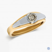 14k yellow and white gold diamond ring