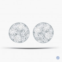 10kt White Gold Diamond Stud Earrings