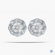 10kt White Gold Diamond Stud Earrings