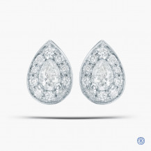 10kt White Gold Diamond Earrings