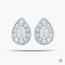 10kt White Gold Diamond Earrings