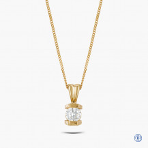 10kt Yellow Gold Diamond Pendant with Chain