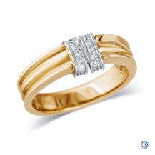 10kt Yellow and White Gold Diamond Ring