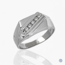 10k white gold and diamond band