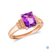 10kt Rose Gold Amethyst Ring