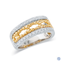 10kt White and Yellow Gold Diamond Ring