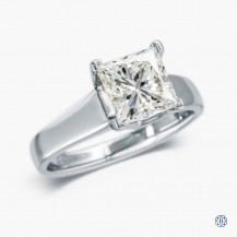 14kt white gold diamond solitaire engagement ring