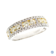 14kt White and Yellow Gold Lady's 0.80ct Diamond Ring