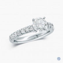 Gabriel and Co. 14k white gold 1.06ct diamond engagement ring