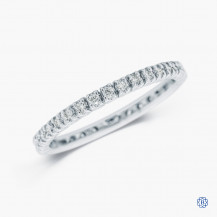 14k white gold diamond full eternity band