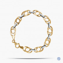 10k Yellow and White Gold Bracelet