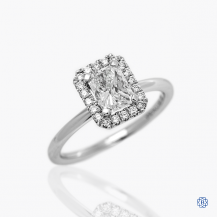 14kt white gold 1.00ct Maple Leaf Diamond Engagement Ring