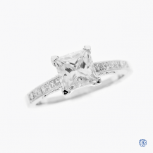 Tacori Simply Tacori Platinum Moissanite and Diamond Engagement Ring 