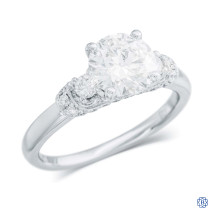 19kt White Gold 1.50ct Swarovski Lab Created Diamond Engagement Ring