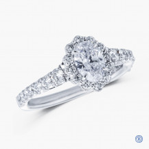 18kt white gold 0.56ct Maple Leaf Diamond Engagement Ring