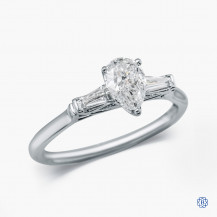 18kt white gold 0.57ct Maple Leaf Diamond Engagement Ring