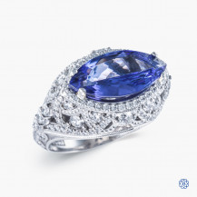 Tacori Platinum RoyalT 2.20ct Tanzanite Engagement Ring