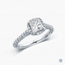 Tacori Petite Crescent platinum 1.01ct diamond engagement ring