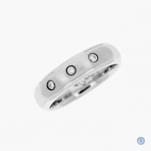 14k white gold and cobalt diamond gentleman's ring