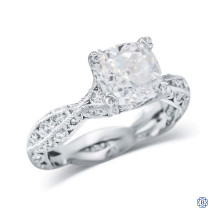 18kt White Gold Tacori 1.50ct Moissanite Engagement Ring