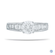14kt White Gold Lab-Created 1.06ct Diamond Engagement Ring