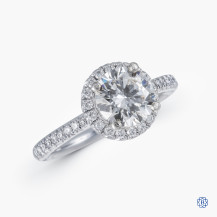 14kt white gold 1.38ct Swarovski Lab Created Diamond Engagement Ring