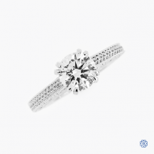 19kt White Gold Scott Kay Lab-Created 1.25ct Diamond Engagement Ring