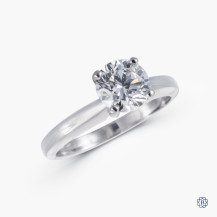 18kt White Gold 1.00ct Swarovski Lab Created Diamond Engagement Ring