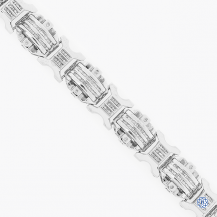 14k white gold diamond bracelet