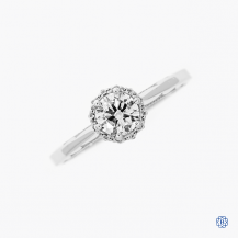 Tacori 18k white gold 0.51ct diamond engagement ring