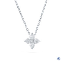 14kt White Gold Diamond Pendant with Chain