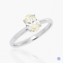 14k White Gold 0.81ct. Maple Leaf Diamonds Engagement Ring