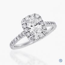 18kt White Gold Lady's 0.80ct Maple Leaf Diamond Engagement Ring