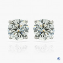 14kt white gold 2.03ct Lab Created Diamond Stud Earrings