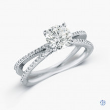 Hearts on Fire 18k white gold 1.07ct diamond engagement ring