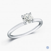 14kt White Gold 0.73ct Diamond Solitaire Ring