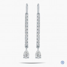18kt white gold 0.58ct Maple Leaf Diamond Earrings
