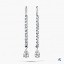 18kt white gold 0.56ct Maple Leaf Diamond Earrings
